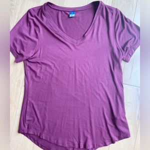 XS - Maroon Luxe Tee - Old Navy
